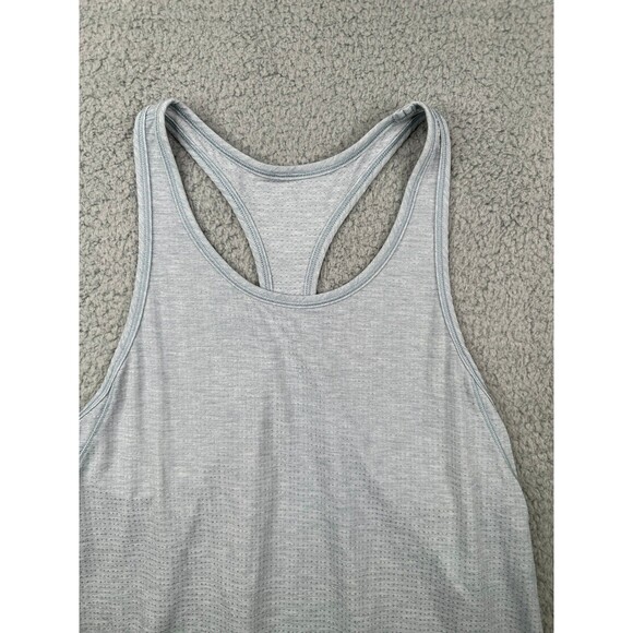 Lululemon gray flowy tank sz 10 - Picture 2 of 5